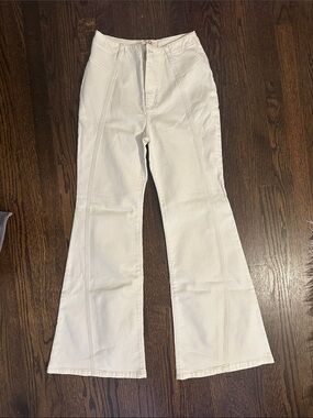 We The Free White High-Rise Flare Jeans